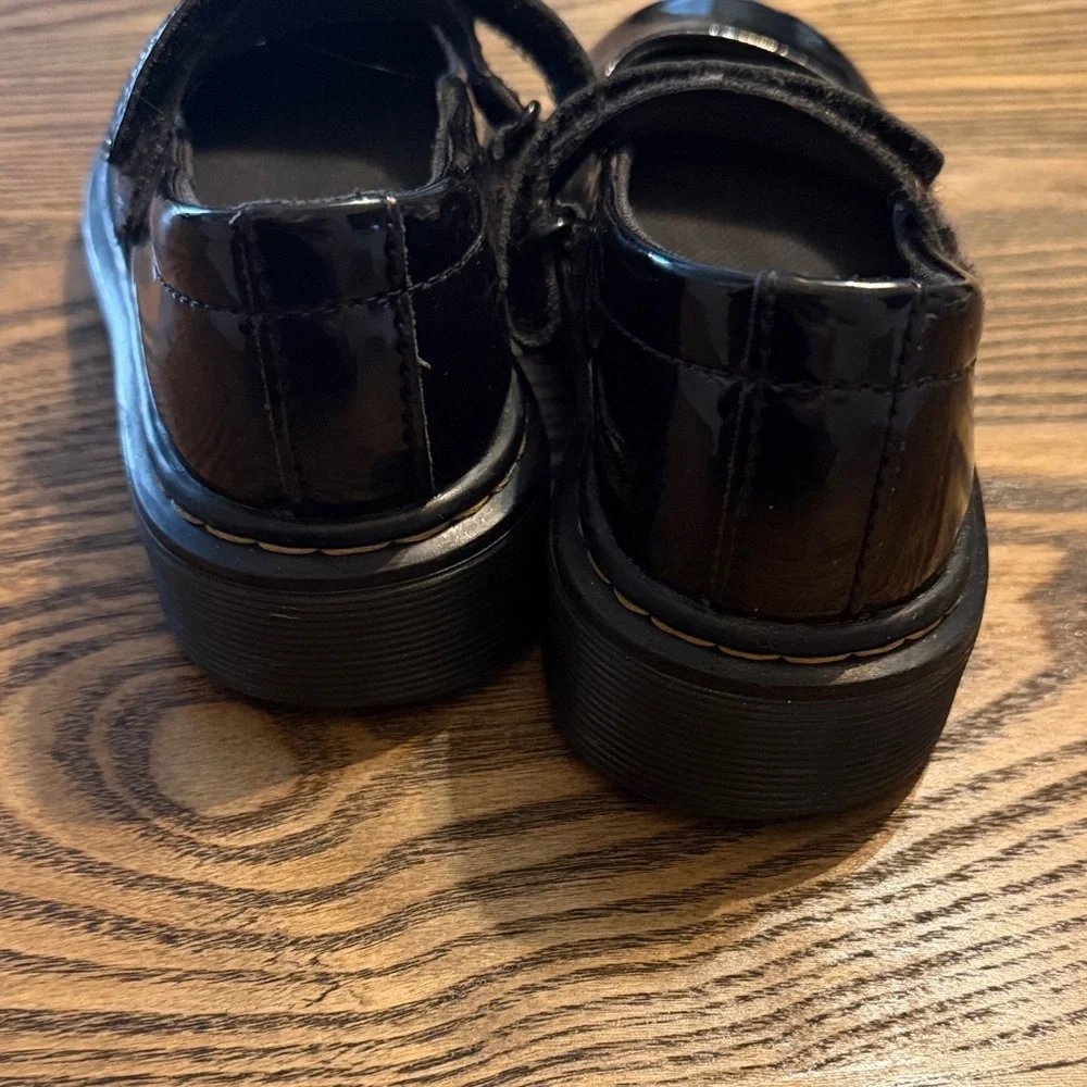 Dr. Marten Maccy Black Kids Mary Jane Shoes